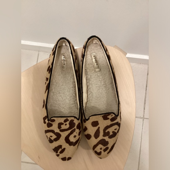 Birdies, Leopard print sherpa lined flats. Size 8. like new. - Picture 4 of 7